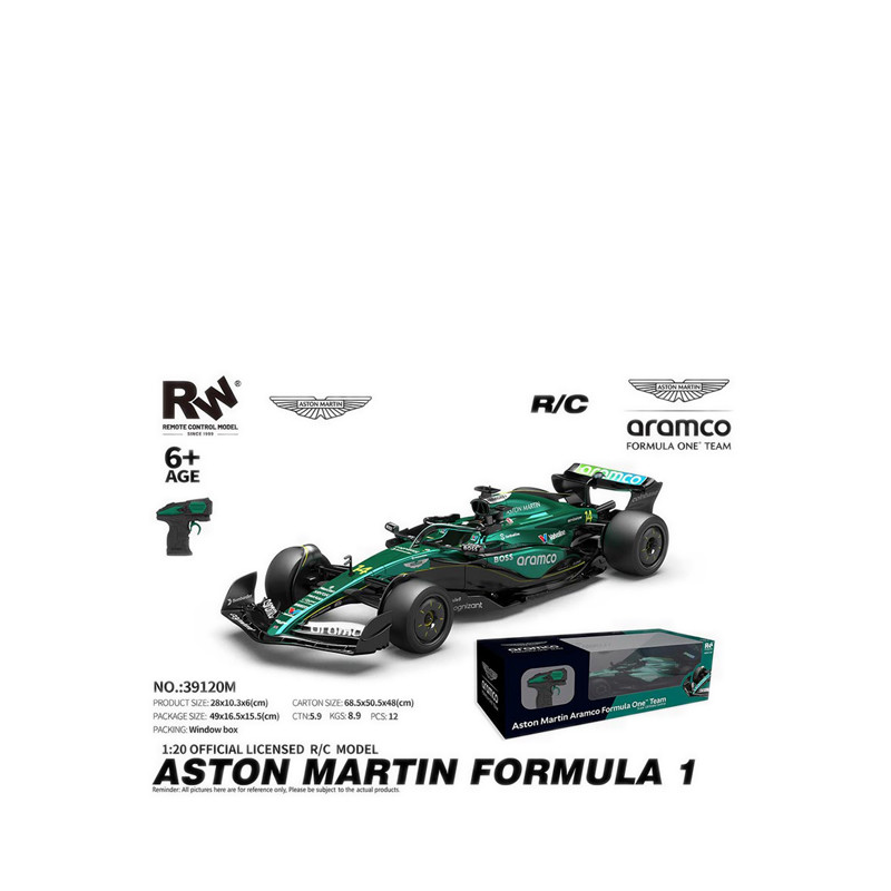 RW 1:20 Scale 2.4Ghz Formula 1 Rc Car Aston Martin
