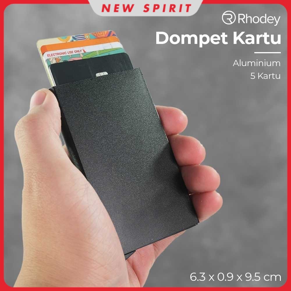 RHODEY Dompet Kartu Slim Slider Aluminium - G882