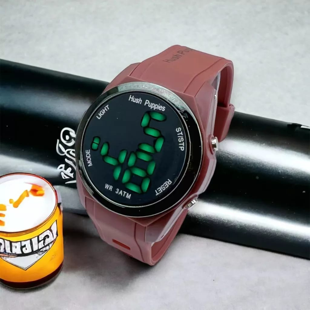 [DS] - [COD] Jam Tangan Digital LED Pria Wanita Couple Anak Unisex Tali Rubber Premium Elegan Hush |