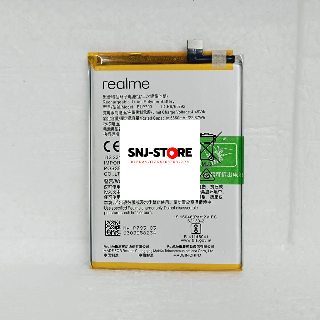 baterai batre realme C15 BLP793 BLP 793 5000mah