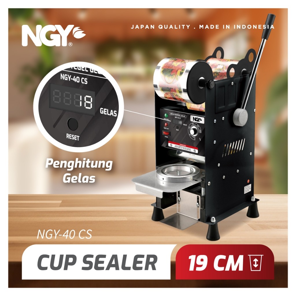 Mesin Press Cup Sealer C40 Bisa semua ukuran Cup Aqua gelas 8 oz sampai dengan 26 Oz termuraaaah