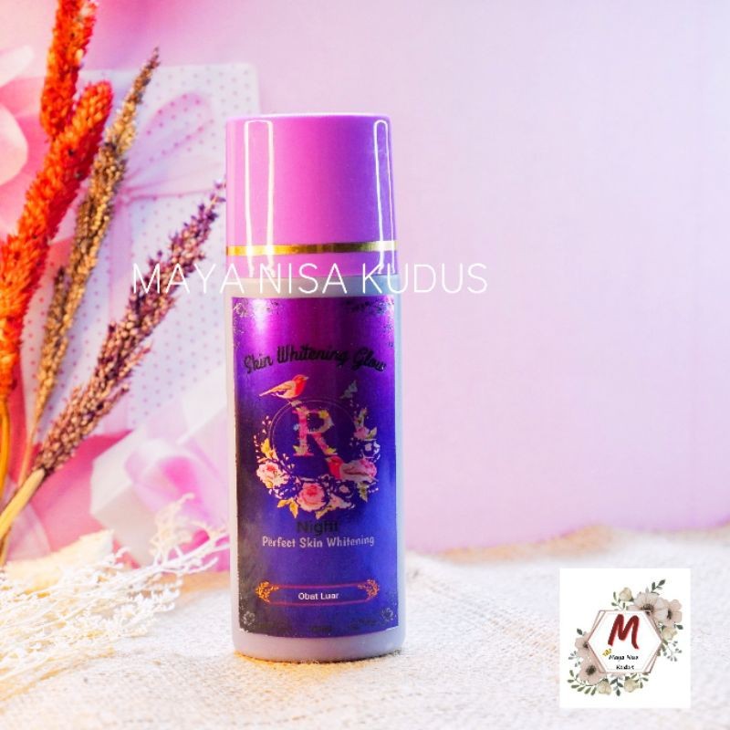 [ORIGINAL] HB PEMUTIH NIGHT GLOW 5X DOSIS BODY LOTION HB UNGU