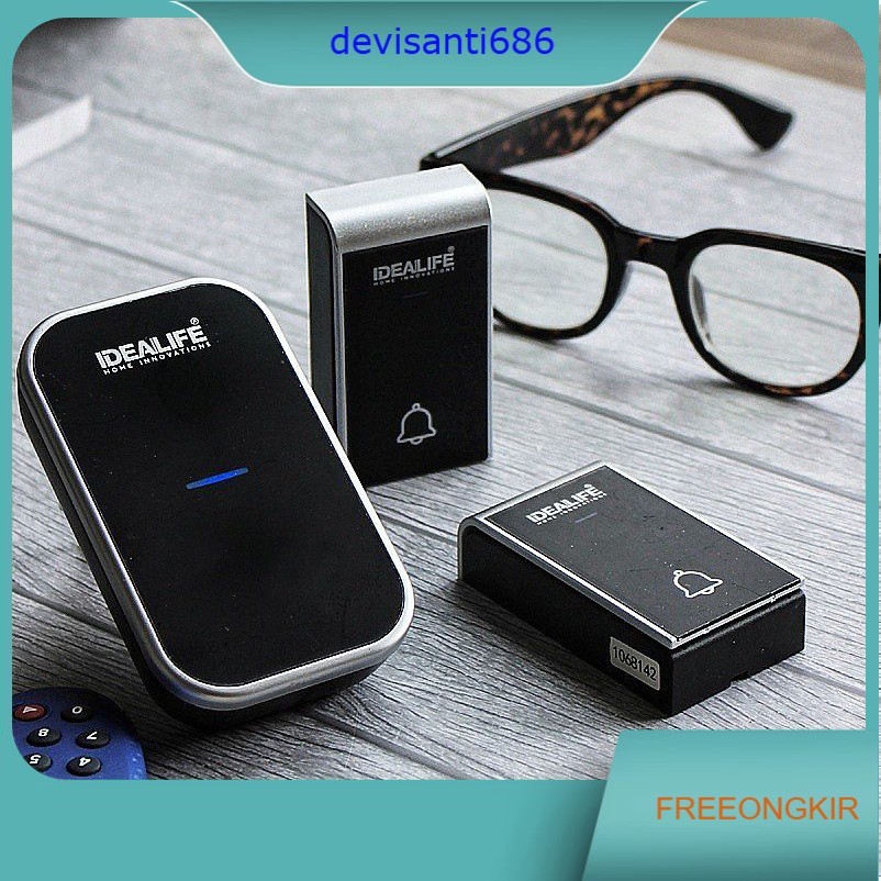 Idealife Bel Pintu - Bell Rumah - Wireless DoorBell Door Bell 2 Remote IL-292 / IL 292
