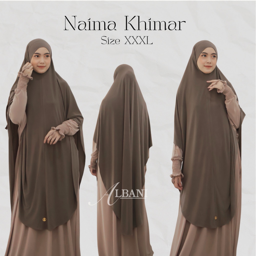 DEVIY BERKAH STORE Naima Khimar XXXL Jersey Premium Albani Collection