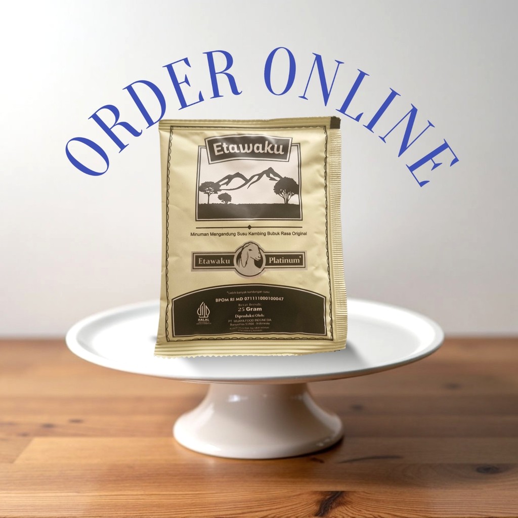 Etawaku Platinum Kemasan Sachet - Susu Kambing Murni & Krimer Bubuk