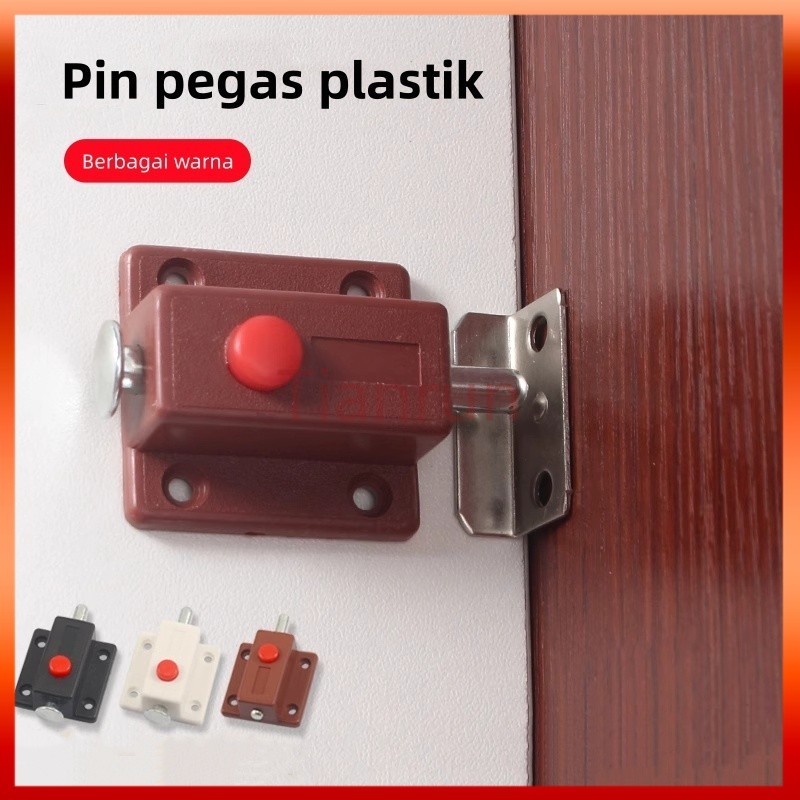 Baut pegas plastik dengan mekanisme interlock / pintu lemari furnitur kecil silinder kunci logam pin