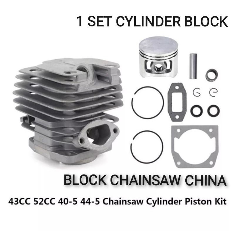 Blok Maestro 5800 Block SENSO Maestro 6500 Cylinder Blok Chainsaw 5800 Blok Komplit Seher Mesin Chai