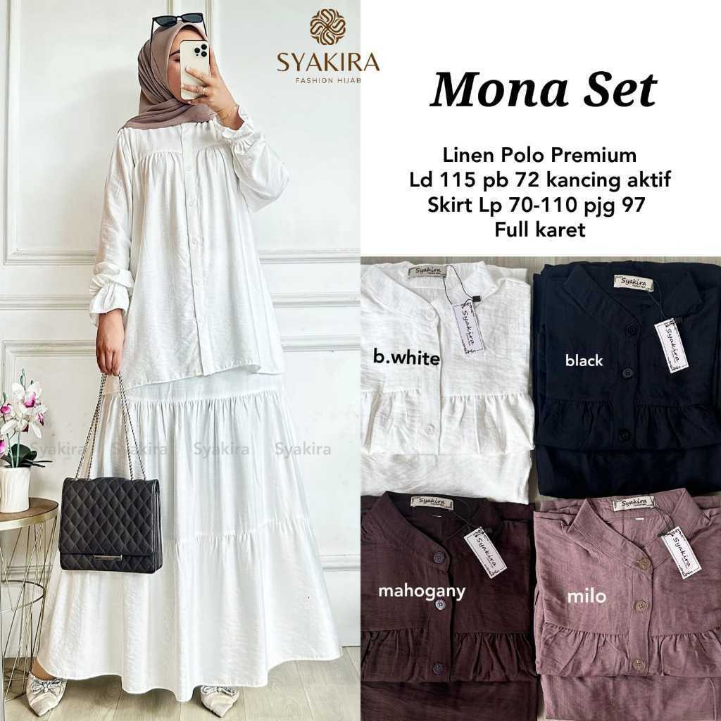 1002     MONA SET by sYAKIRA FASHION HIJAB  ORIGINAL