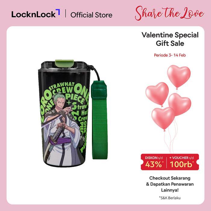 Lunaa Seoul LocknLock Tumbler Glow in the Dark Cafe Tumbler 500mL One Piece Edition - Roronoa Zoro