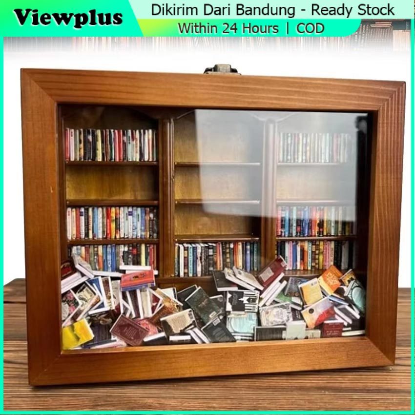 Anxiety Bookshelf Miniature Rak Buku Anti Stress Toy