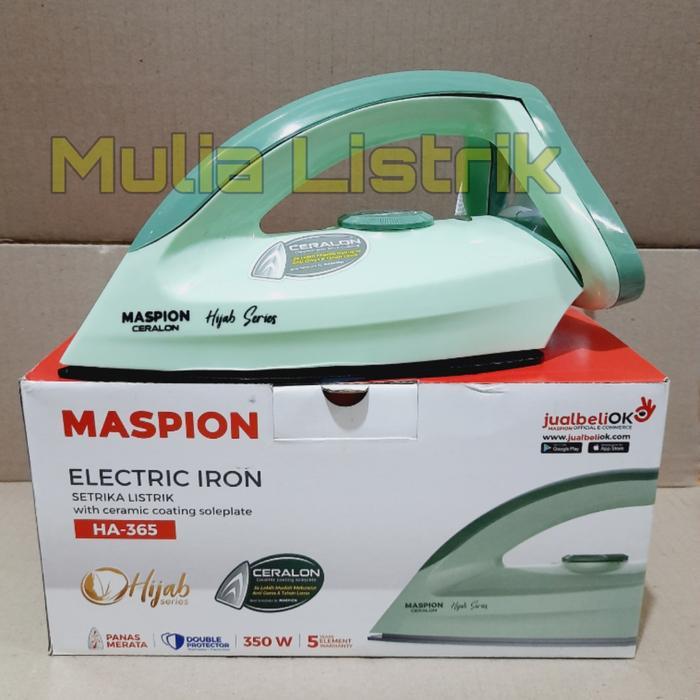 Setrika Maspion HA365 seterika Maspion HA 365 - Hijau
