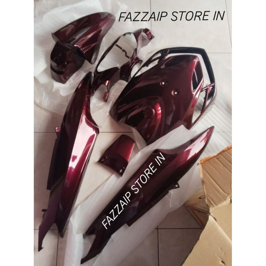 Cover Full Body Yamaha Mio Smile Warna Merah Candy/Ful Body Halus Mio Smile Merah Candy Warna Custom