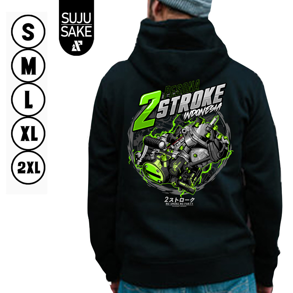 Sujusake Industries Jaket Jemper Jumper Hoodie Hodie Hodi Komunitas Club Motor Kawasaki Ninja Ninjas