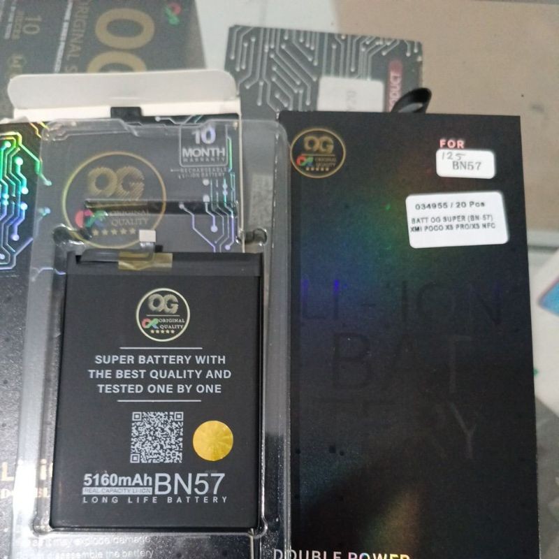 baterai bn-57 og super Poco x3 Bate Poco x3 pro nfc og super bn57 dobel lf