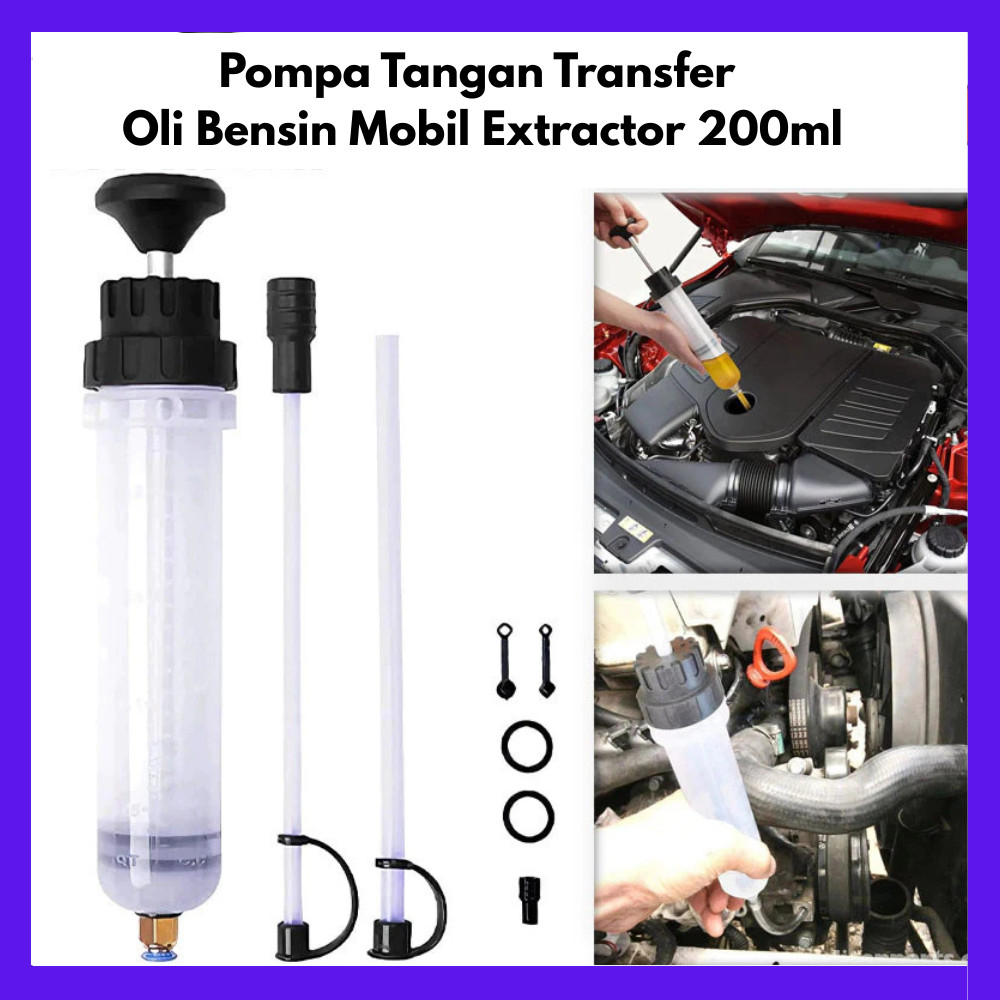 Pompa Tangan Transfer Oil Extractor Pompa Transfer Oli Bensin Ekstraktor Cairan Oli Mobil-COD