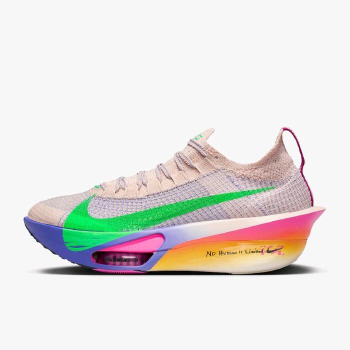 Sepatu Lari Zoom Alphafly 3 'Eliud Kipchoge' - Silt Red/Bright Ceramic/Fire Pink/Green Shock