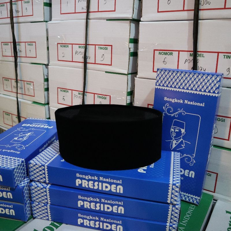 Peci songkok presiden nasional/peci kopeah songkok/songkok/peci hitam/peci songkok hitam Ac