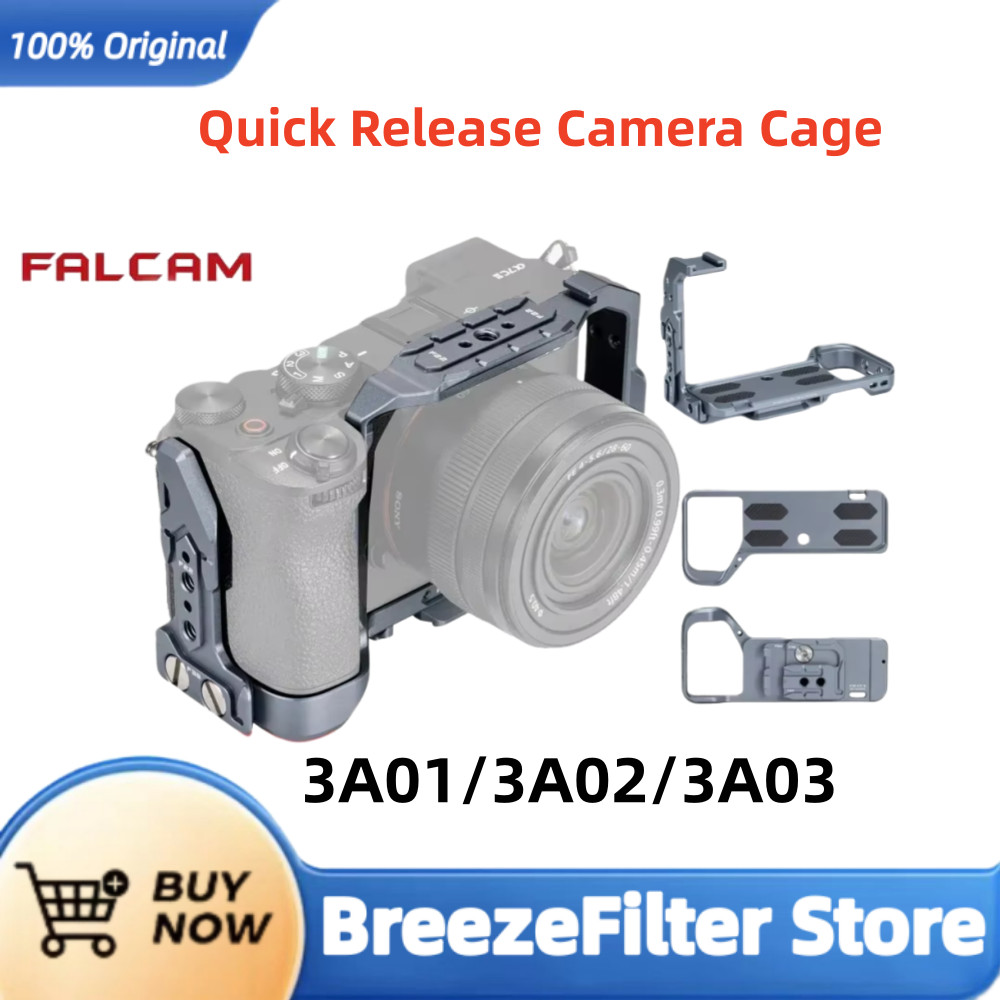 FALCAM F22&F38&F50 Quick Release Camera Cage L Bracket L Plate Bottom Plate for SONY A7CII with Clod