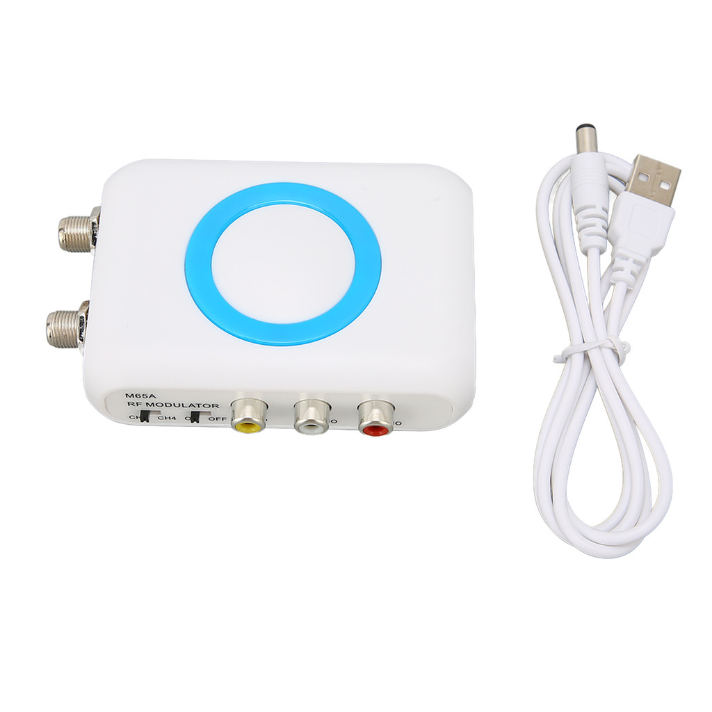 M65A‑NTSC RF Modulator Support AV Output Professional HD VHF Demodulator Converter for CATV System n
