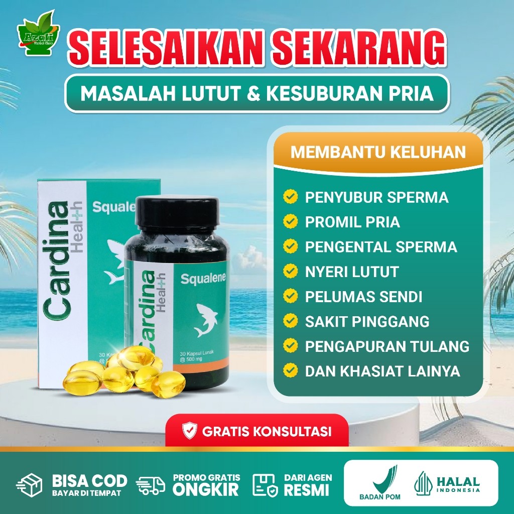 Cardina Health Softgel Obat penyubur pengental sperma banyak tidak encer  promil suami istri sakit N