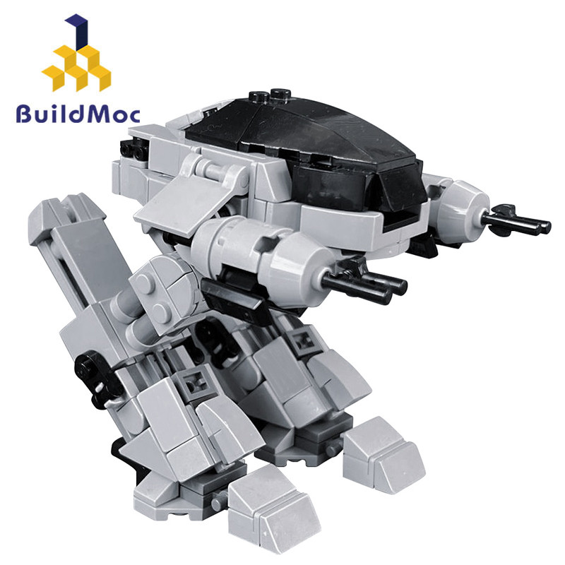 Buildmoc Movie Mech Police Robot 305PCS Bricks ED-209 Robots Model Building Blocks Toys for Children