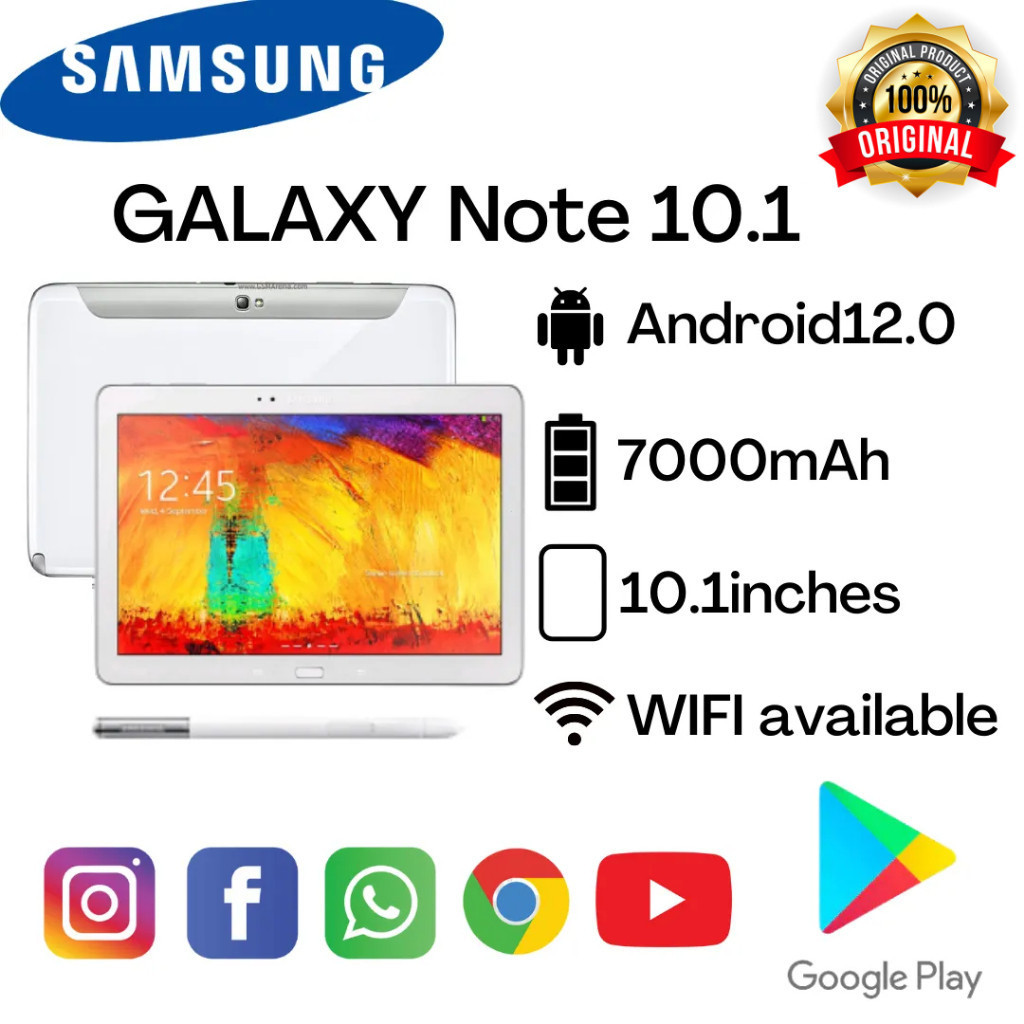 Samsung tablet Galaxy Note 10.1 GT-N8000/N8010 100% original 10.1" screen Android 12.0