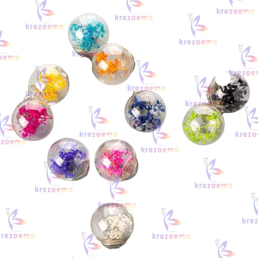 1pcs Tutup tuspin bola kaca bahan aksesoris craft DIY