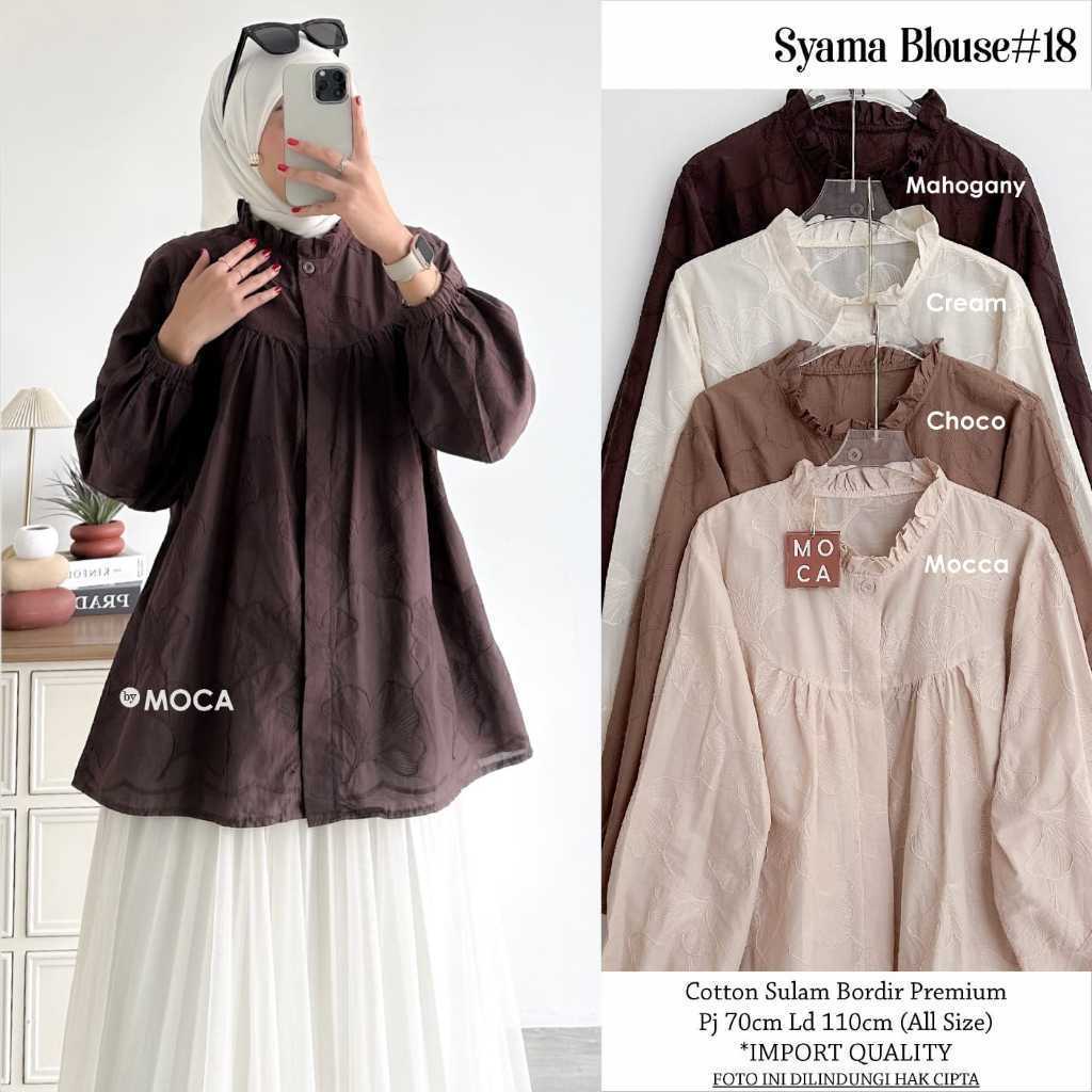 2202  SYAMA BLOUSE 18  MoCa  FASHION HIJAB ORIGINAL  // NOVIISTUFF