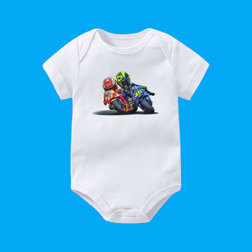 BAJU BAYI JUMPER BABY MARC MARQUEZ VS VALENTINO ROSSI | MM93 VS THE DOCTOR | TSHIRT BABY LEGEND MOTO
