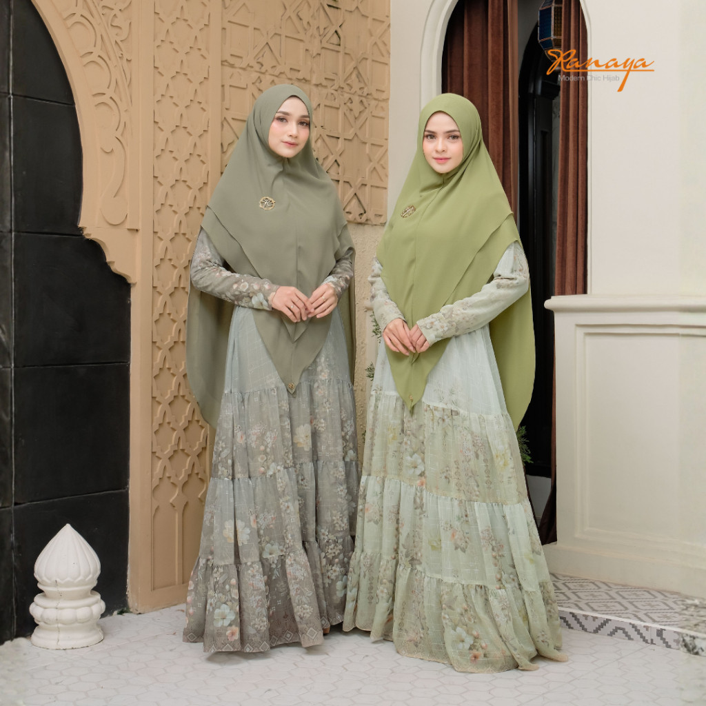 Gamis Umroh Haji Mirabelle Syar'i Bahan Ceruty Babydoll Premium By Ranaya