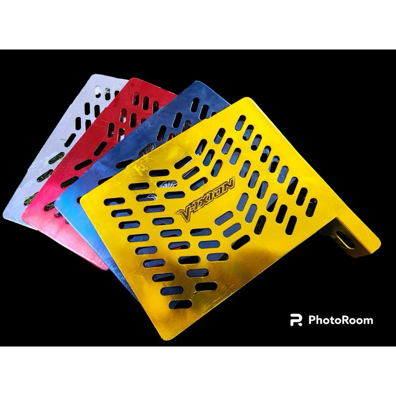 Cover radiator Vixion tutup pelindung radiator motor Vixion new dan old lama aluminium cnc tebal