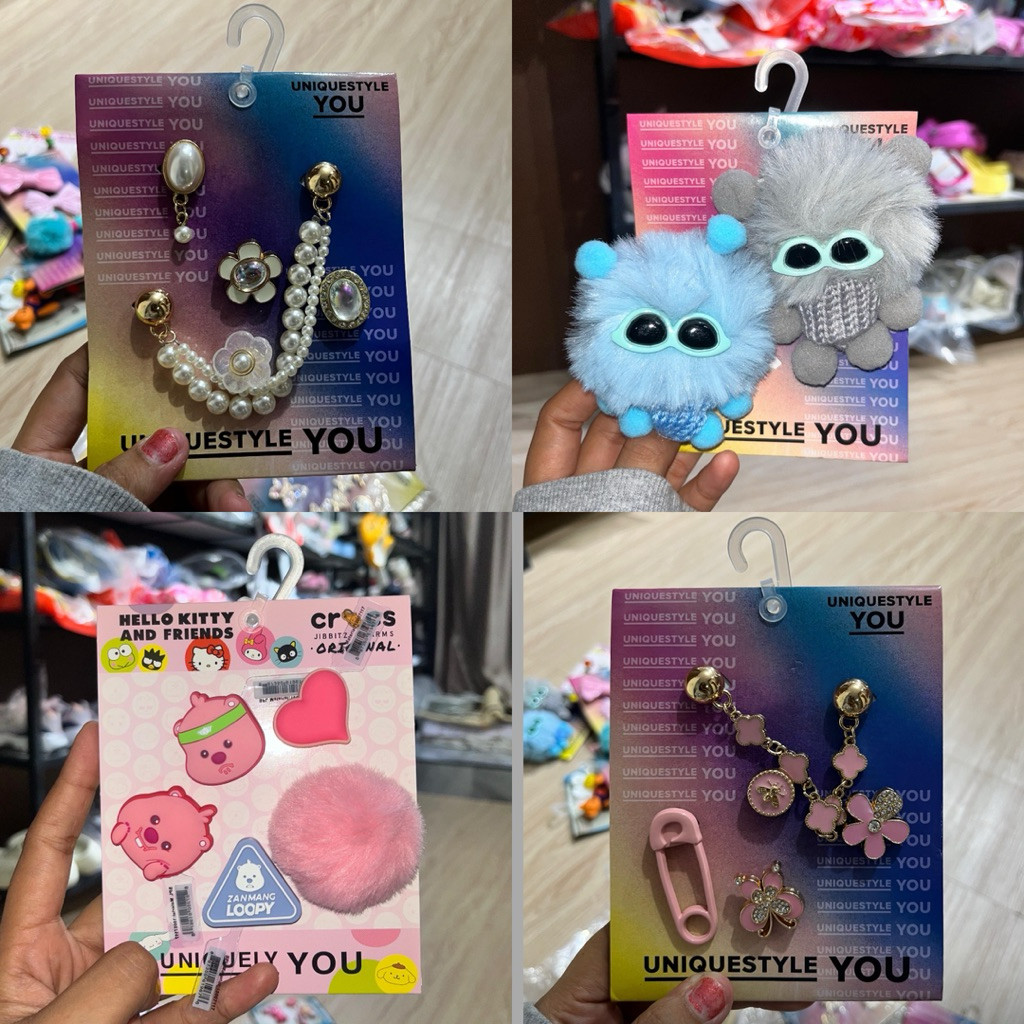 RANUWI Jibbitz set logam oray emboss /jibbitz logam oray