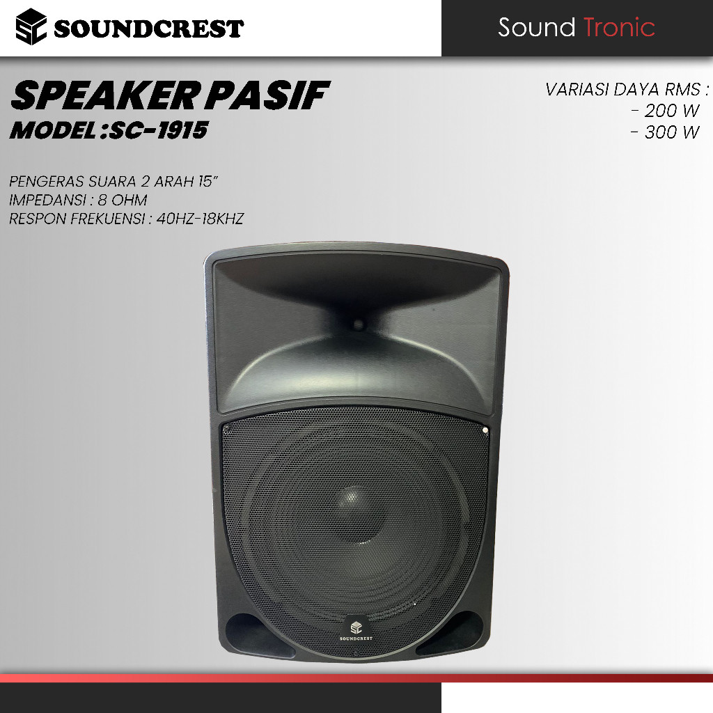 SOUNDCREST Speaker Pasif SC1915 15 inch 300 Watt 200 Watt Original