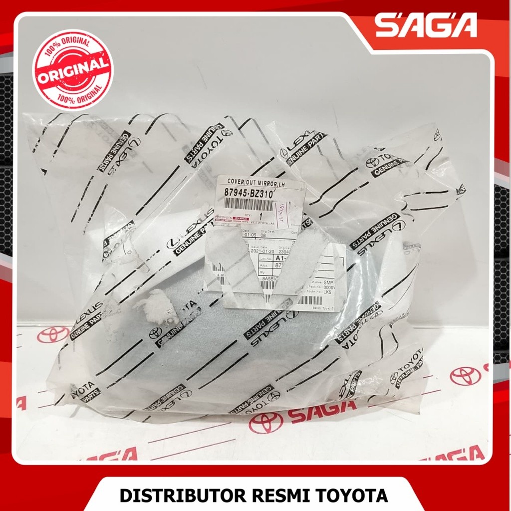 SAGA | Cover Spion Kiri Avanza Tipe E 2012-2021 & Agya Tipe E 2013-2016 Original Toyota 87945-BZ310
