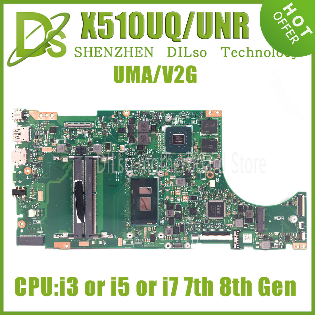 KEFU X510UNR Mainboard For X510UF X510UA X510UQ S5100UR S5100U Laptop Motherboard W/I3 I5 I7-6th/7th