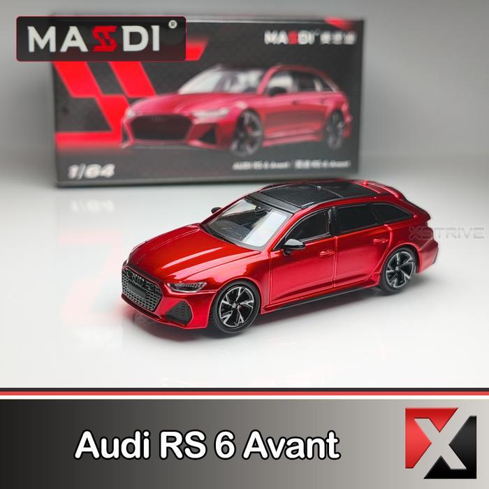 Masdi 1:64 Audi RS6 Avant Red Rolling Wheel