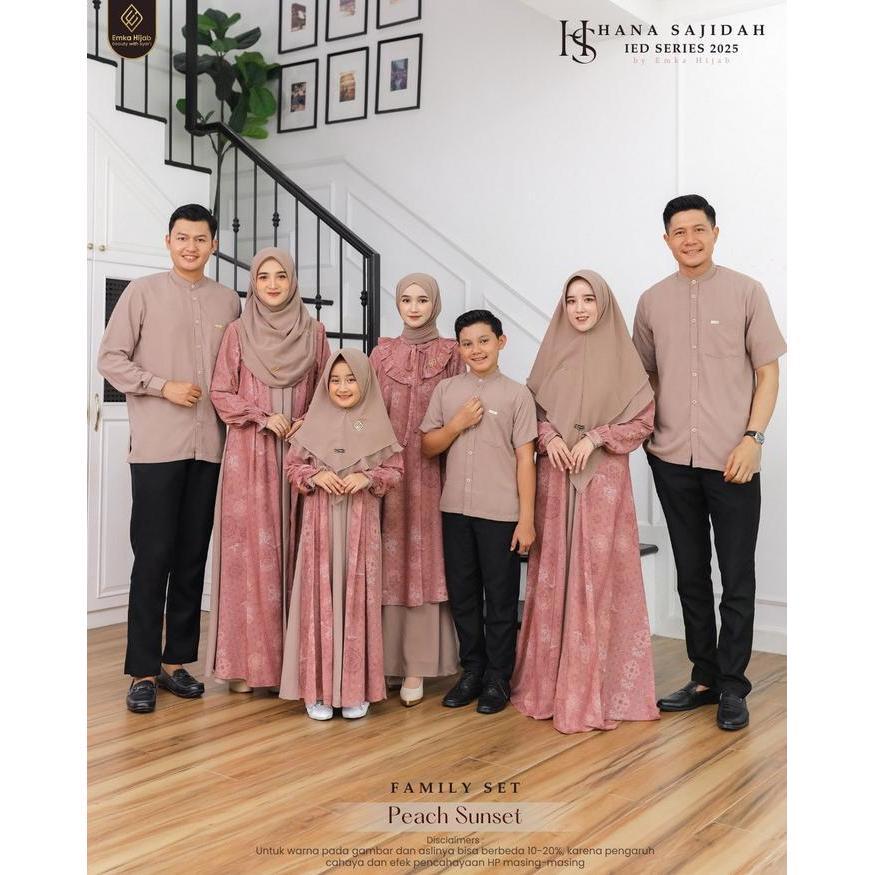 [Khusus CO PENGIRIMAN SARIMBIT] Hana Sajidah Ied Series 2025 by Emka Hijab Family series Seragam Leb