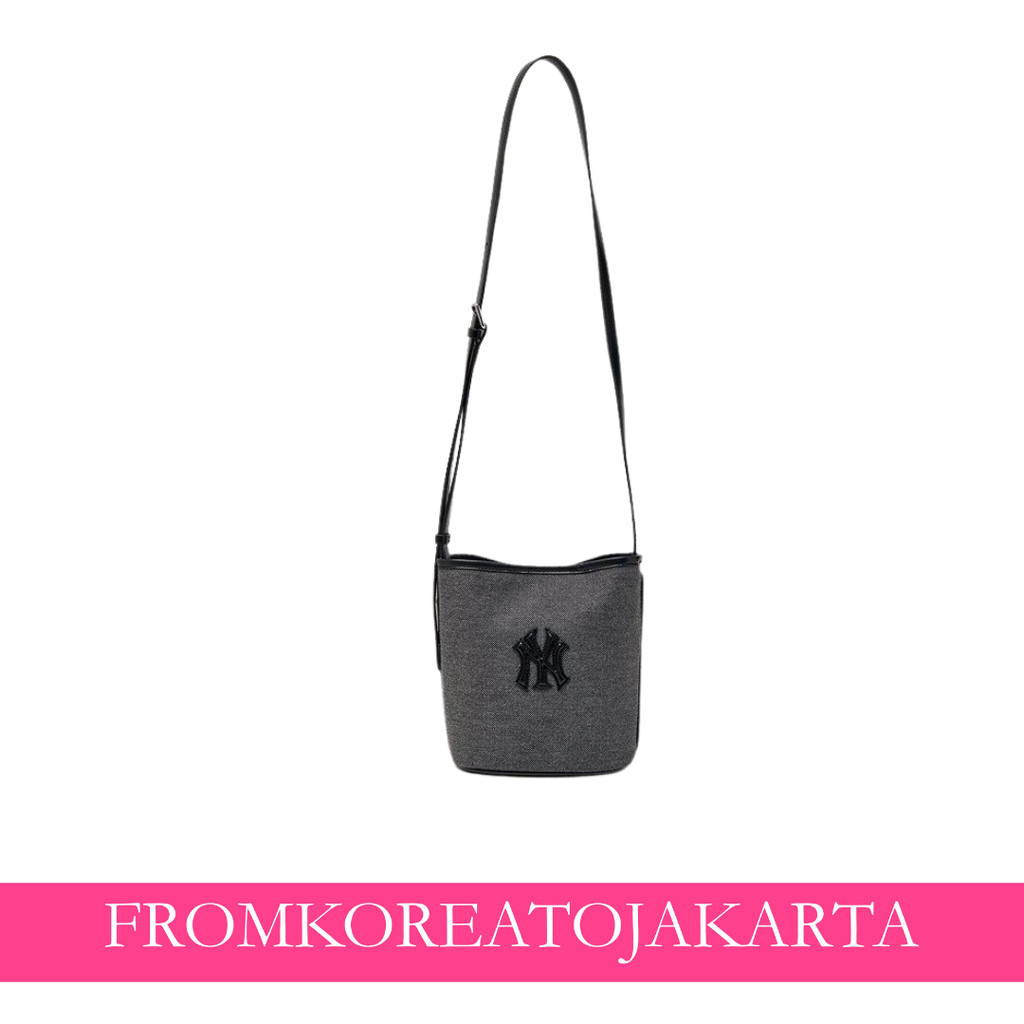 eM LB Basic Canvas Mini Bucket Bag - NY Black
