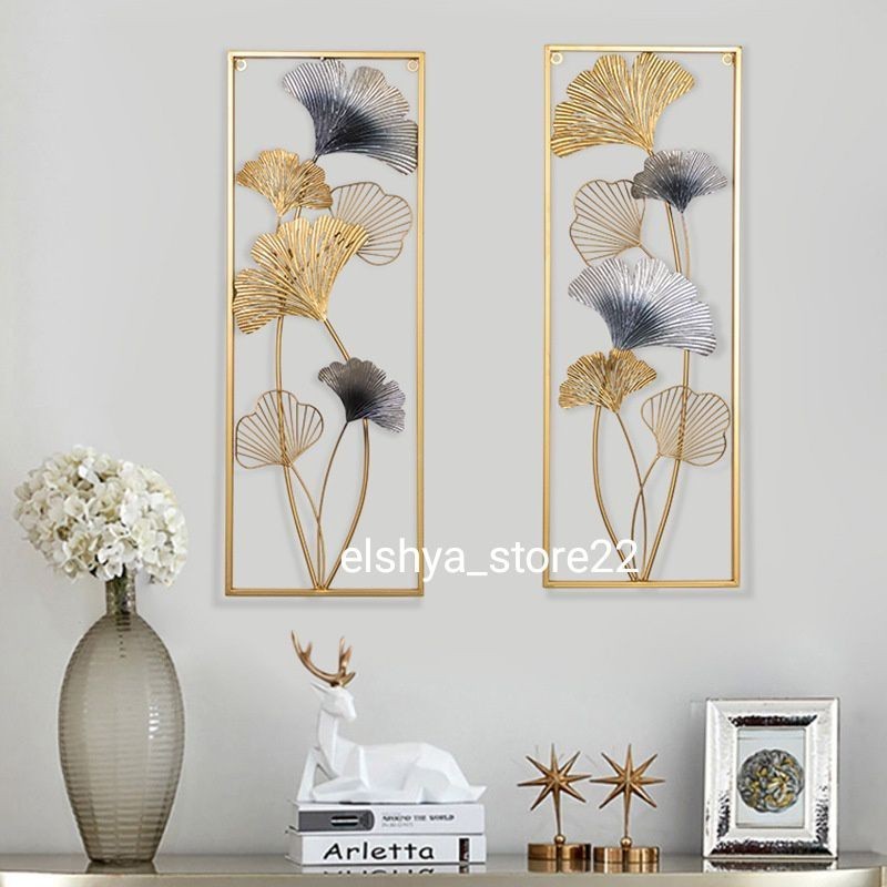 Billyeoni COD TERLARIS HIASAN DINDING IMPORT 1SET ISI 2PCS WALL DECOR/DINDING MODERN MINIMALIS MEWAH