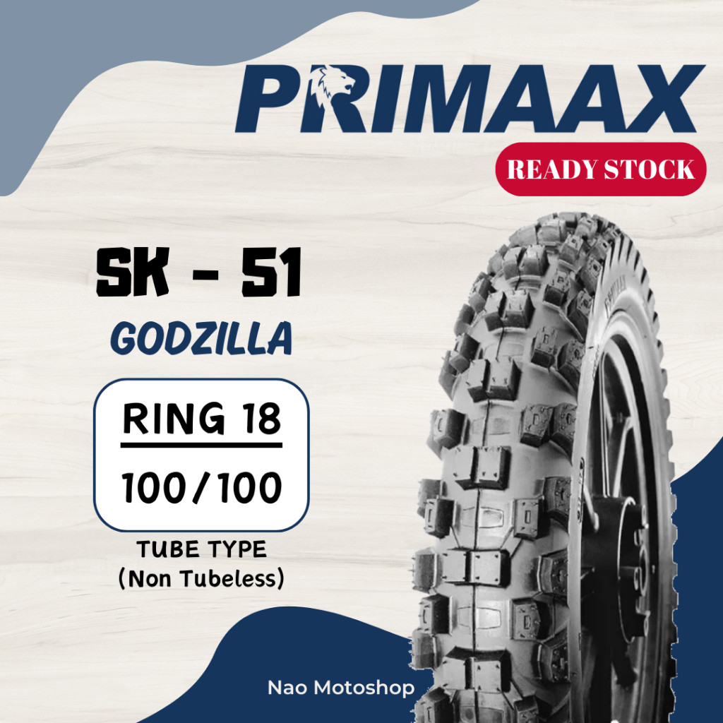 Ban TRAIL CROSS MURAH PRIMAAX SK 51 GODZILLA Off Road 100/100 Ring 18