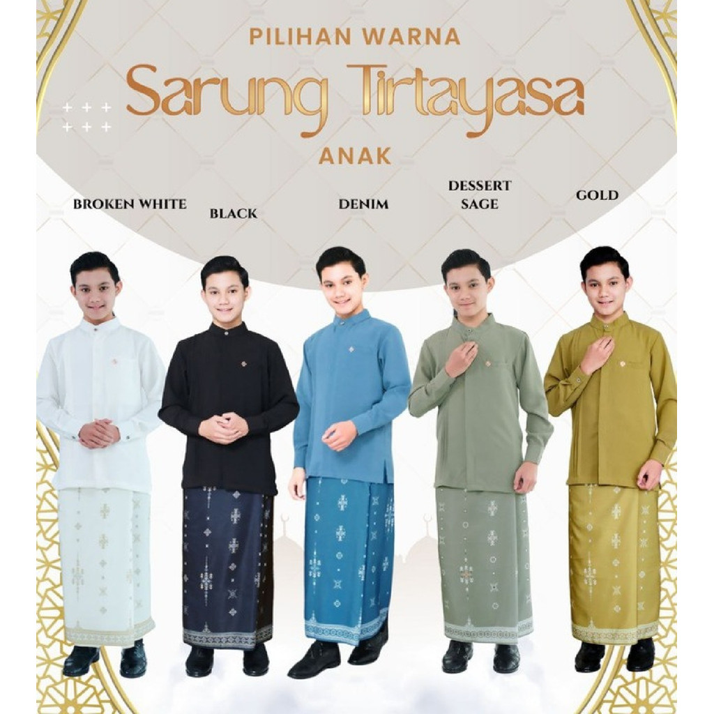 SARUNG ANAK TIRTAYASA | ETNIC PRINTING | KOLIBRI ORIGINAL  WANOJA