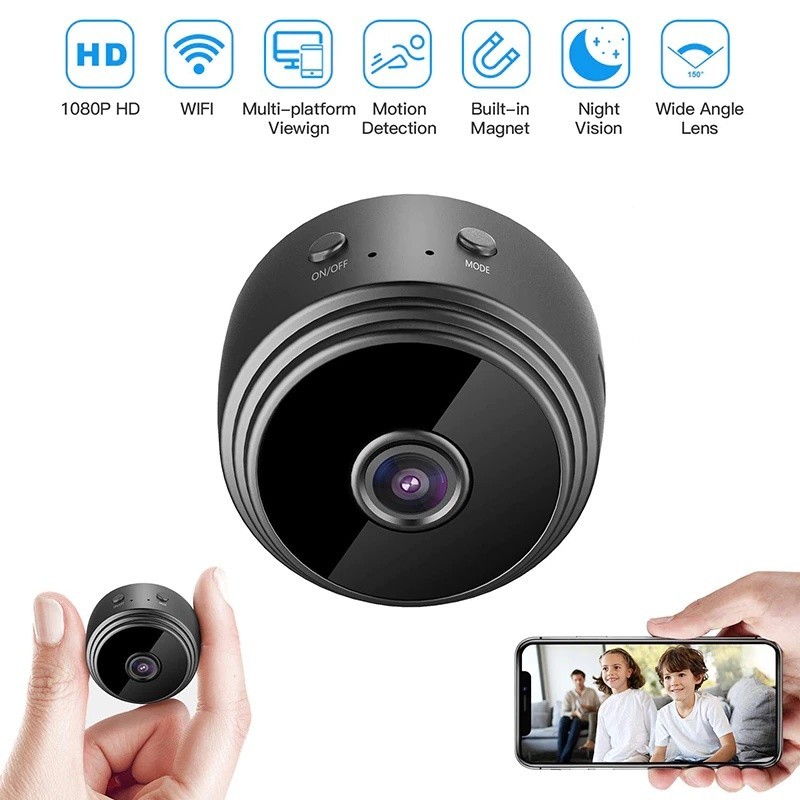 Promo Murah Wireless A9 Mini Camera Wifi HD 1080P Mini/ CCTV Wifi/ CCTV Mini Tersembunyi Tanpa Kabel