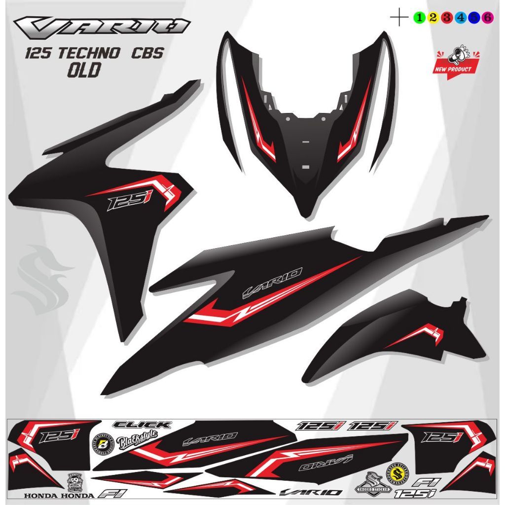 VARIASI MOTOR STRIPING VARIO TECHNO VARIO 125 OLD / STRIPING VARIO 125 OLD