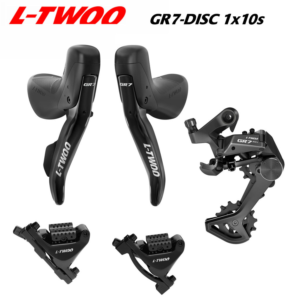 LTWOO GR7 DISC 1x10 Speed, 10s Road Groupset, Shifter R/L + Pemindah Gigi Belakang, untuk sepeda gra