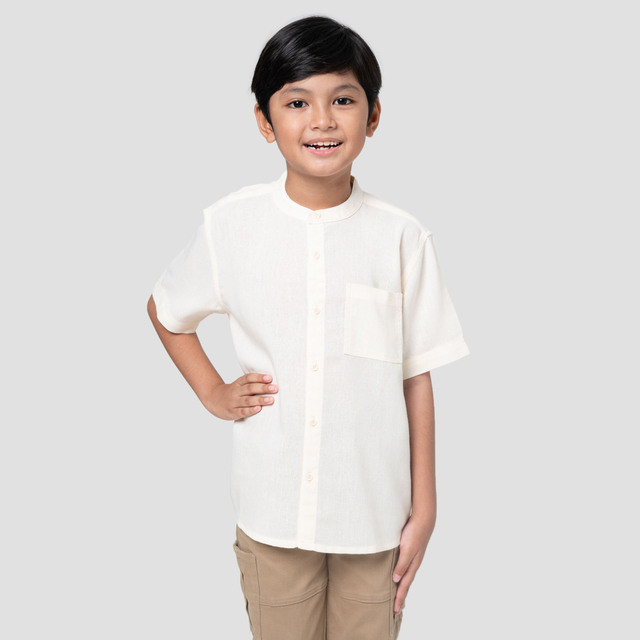 Little M Wash Kemeja Koko Anak Laki-laki 123401622