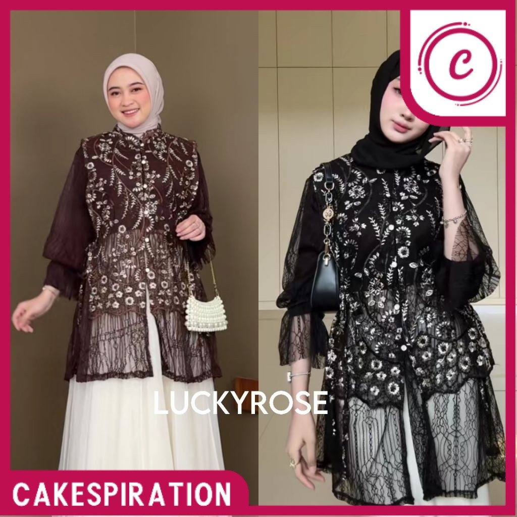 SALE Mitaru Outer Tunik Brukat Cardigan Brokat Lengan Panjang atasan outher brukat Outer Brokat Kond