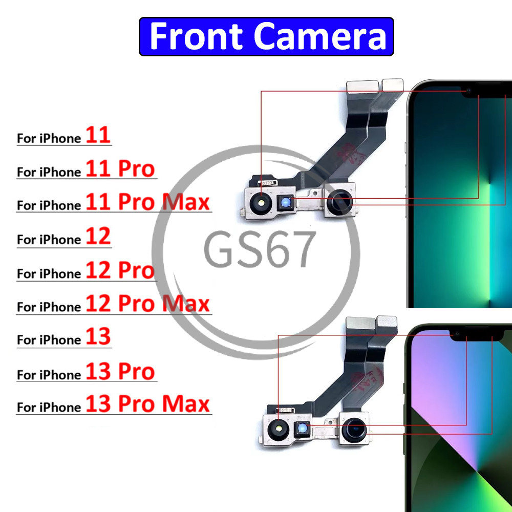 Kamera Depan Baru Untuk IPhone 11 12 13 Pro Max Plus Mini Kabel Fleksibel Kamera Depan