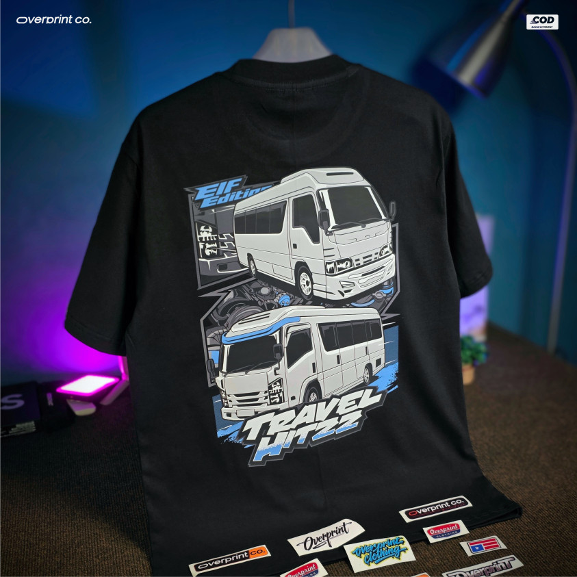 KAOS TRAVEL HITZZ ELF | BAHAN KATUN COMBED REAKTIF | COD