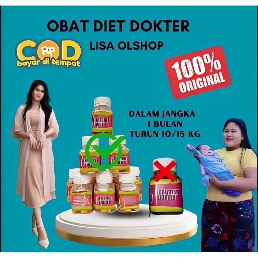 OBAT DIET DOKTER/PELANGSING HERBAL ORIGINAL BPOM(isi 30 capsul)