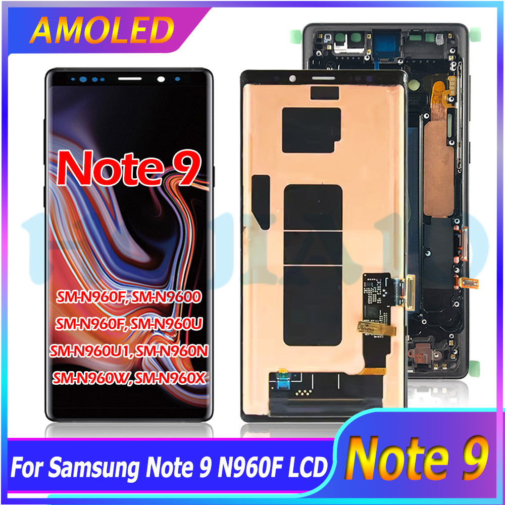 6.4" Super AMOLED For Samsung Note 9 LCD splay Touch Screen gitizer For Samsung Note9 N9600 N960F N9
